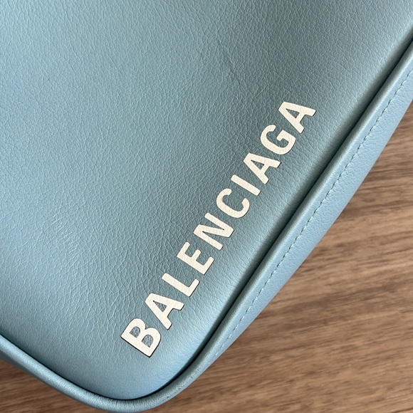 Balenciaga Triangle Clutch Bag- Size: OS - Color: Blue - Condition: LIKE NEW - Picture 2 of 3